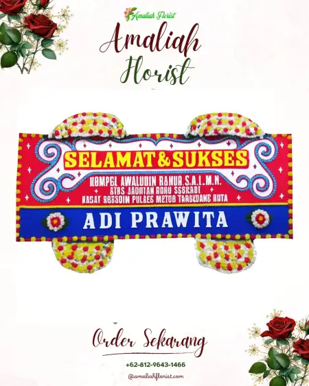 Papan Bunga Ucapan Selamat Selomartani